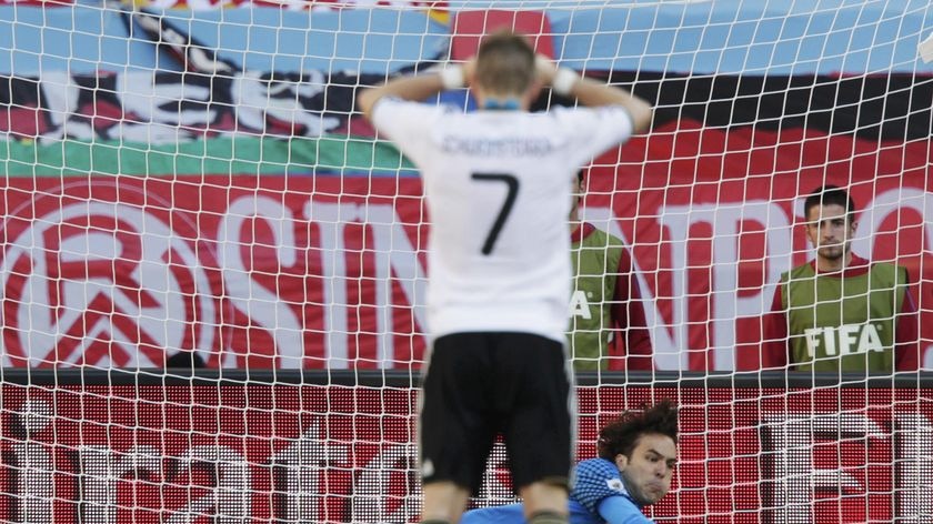 Ten-man Germany were given a lifeline after Vidic's handball in the box, but Stojkovic became a hero with his penalty save.