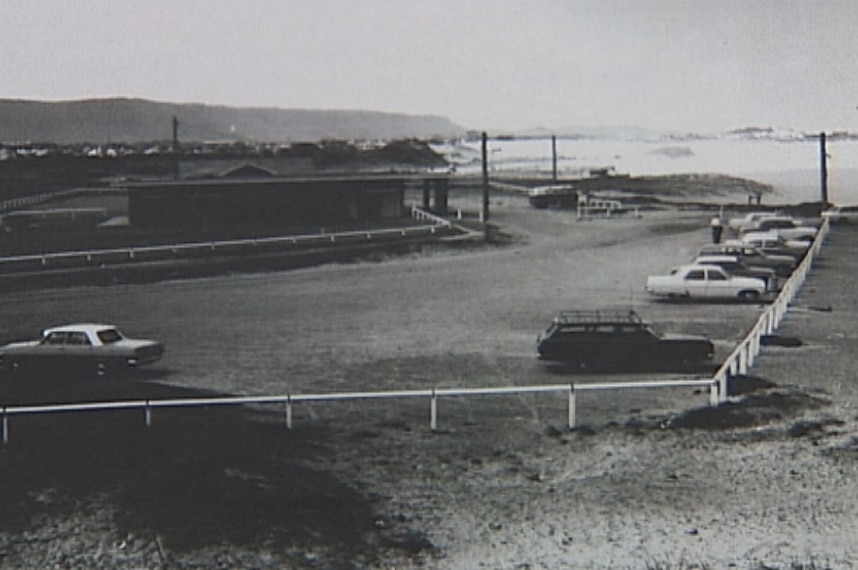 A view from the car park at Fairy Meadow beach in 1970.