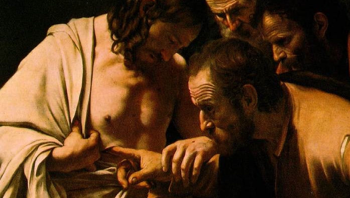 The Incredulity of Saint Thomas: Caravaggio (1600)