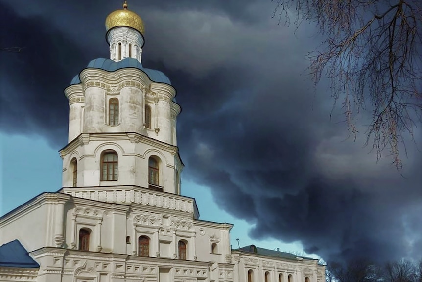 Church building in Chernihiv, Ukraine