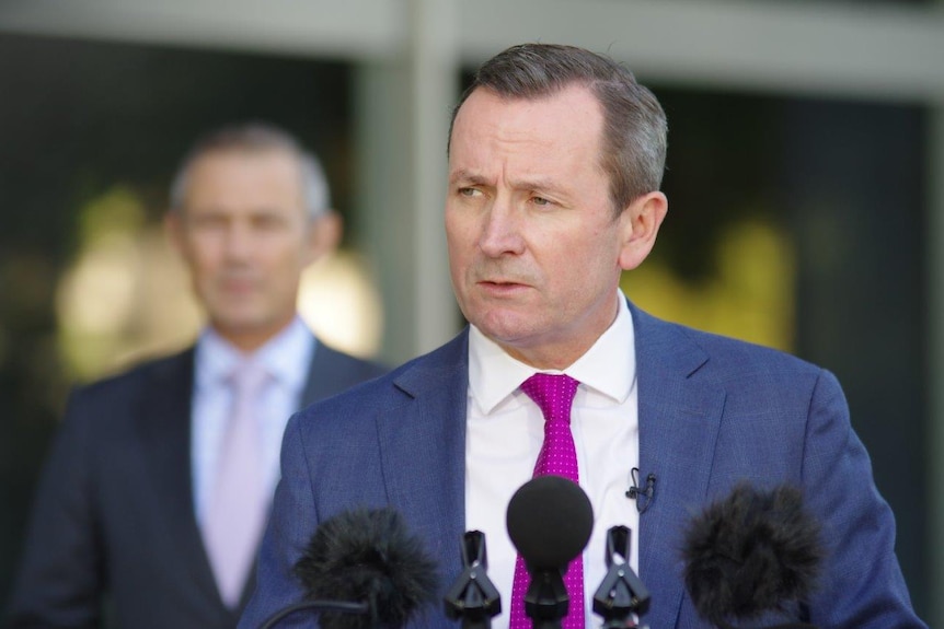 WA Premier Mark McGowan speaking