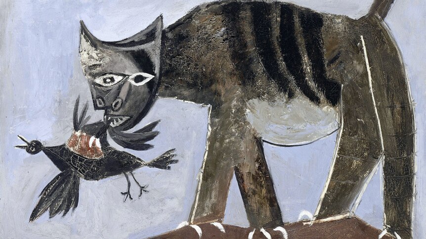 Picasso's Cat seizing a bird, 1939