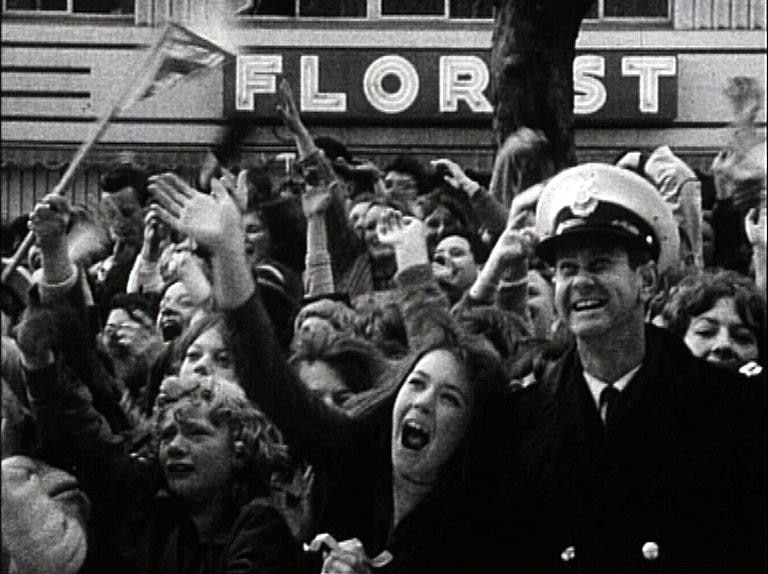 Fans welcome the Beatles  in Melbourne, June 1964