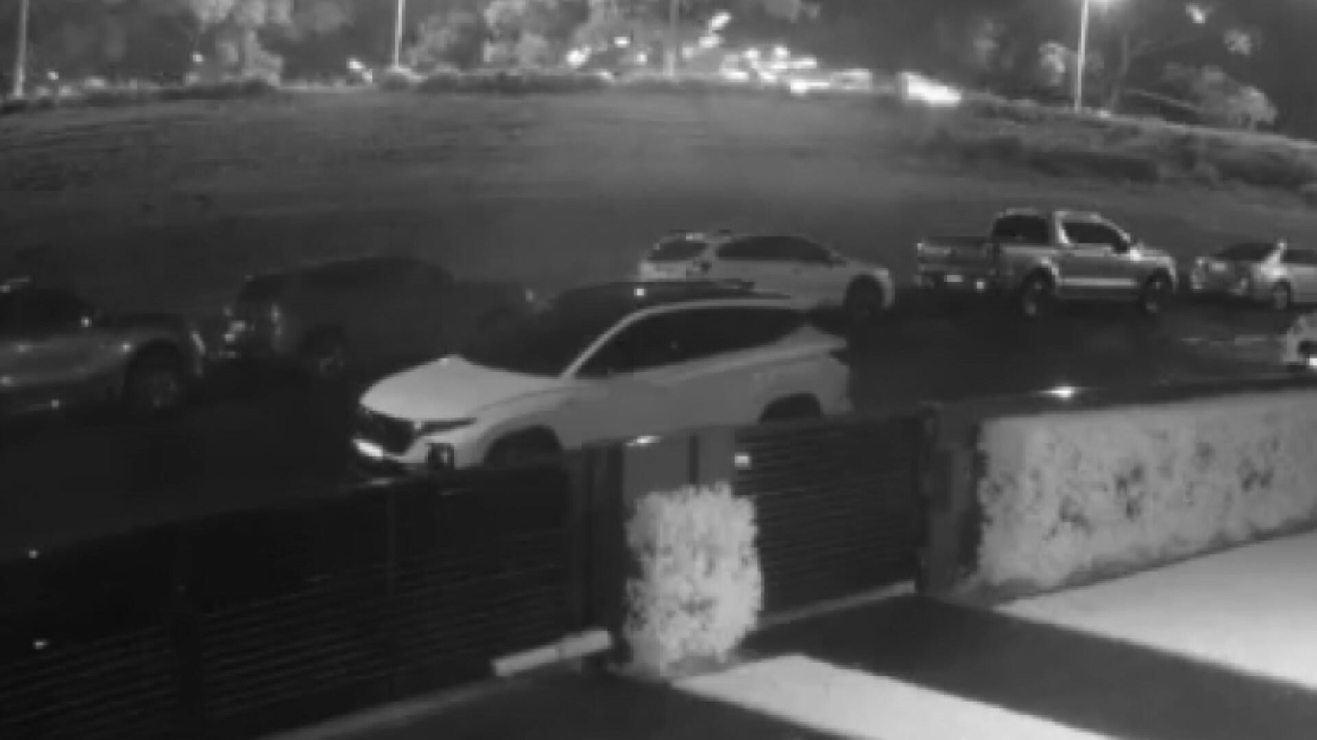 CCTV footage of a crash. 