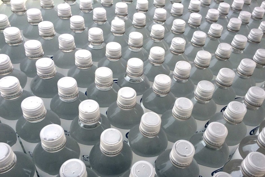 Bottles of water