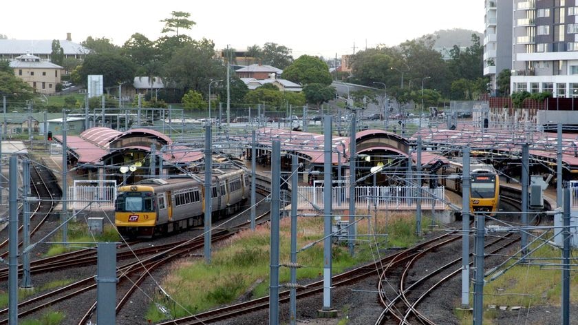 Fire crews were called to Roma Street station to find someone had set fire to a couple of rolls of toilet paper.