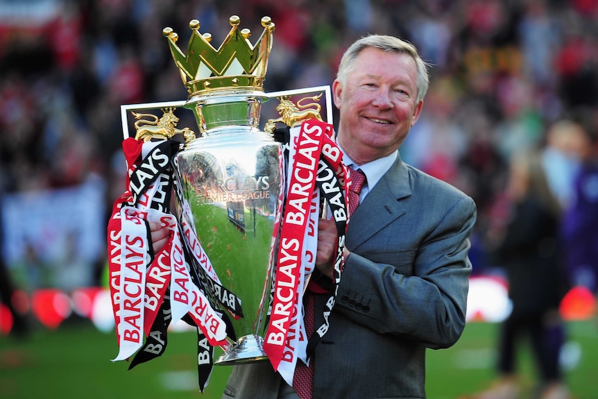 Ferguson celebrates United's 19th title