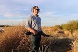 Robbie Katter shoots an Adler shotgun