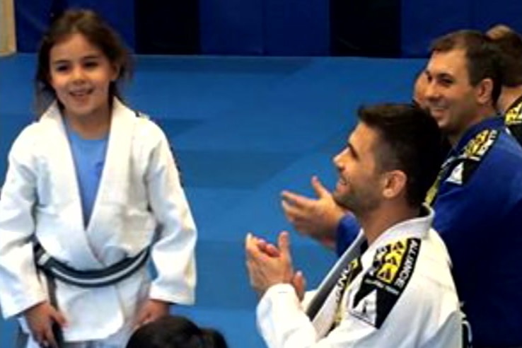 Sidney Playford at a jujitsu class.