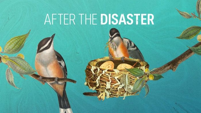 The logo for the ABC's After the Disaster podcast.