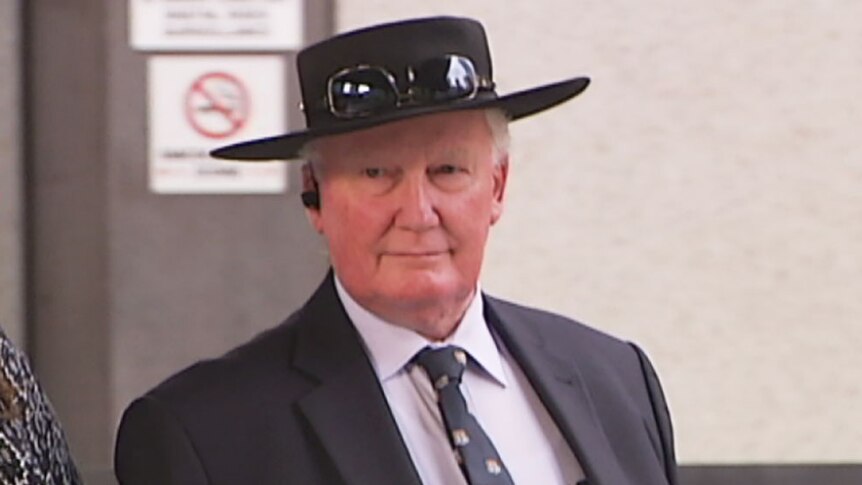 David Coote, Brisbane Grammar School deputy principal from 1979 to 1983, outside the child abuse royal commission in Brisbane