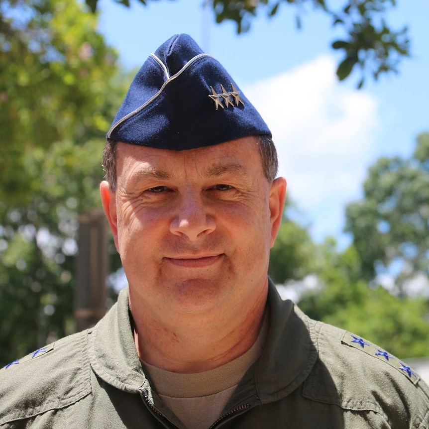 US Lieutenant General Chris Bogdan, in Darwin to give a briefing on the JSF F-35 fighter plane program.