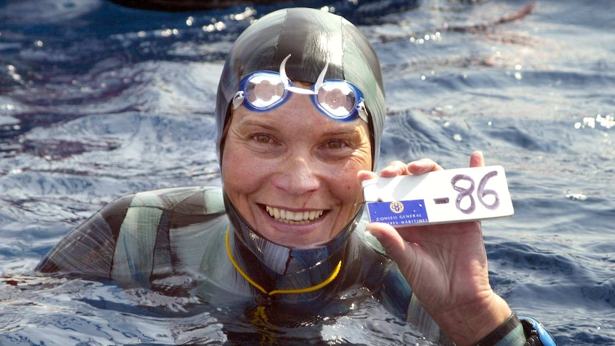 Free-diving champion Natalia Molchanova in 2005