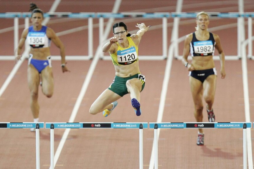 Change of scenery ... Jana Pittman competing in the 2006 Commonwealth Games in Melbourne