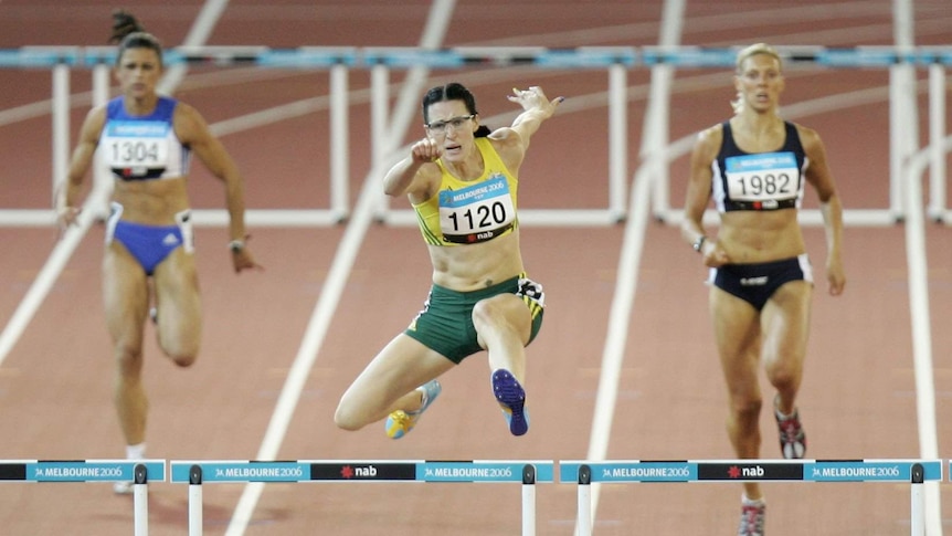 Change of scenery ... Jana Pittman competing in the 2006 Commonwealth Games in Melbourne