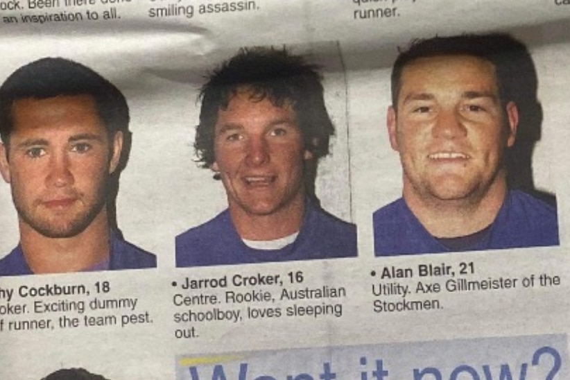 A newspaper profile of a rugby league player