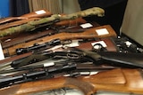 A selection of guns