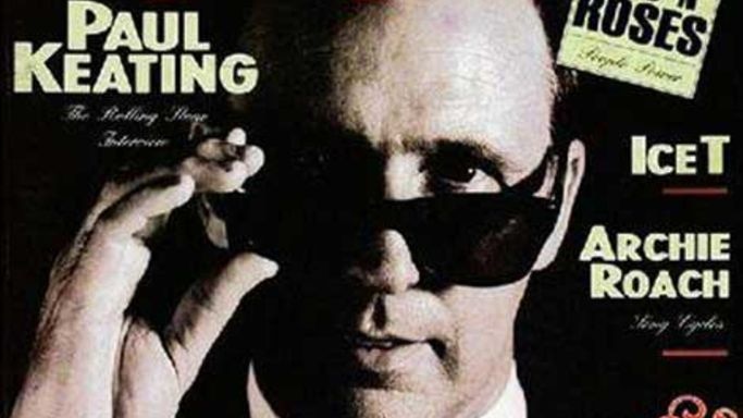 Paul Keating on the cover of Rolling Stone magazine in 1993.
