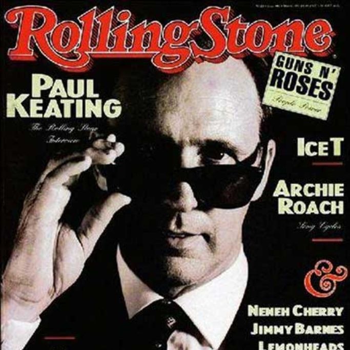 Paul Keating on the cover of Rolling Stone magazine in 1993.