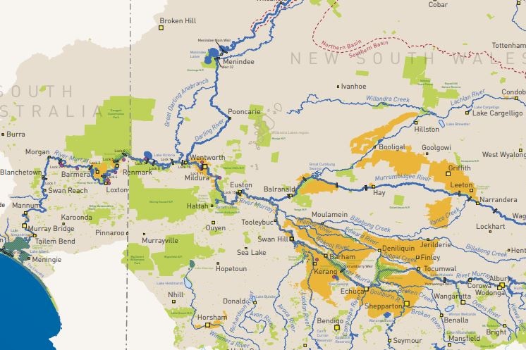 Map of Murray Darling Basin