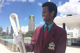African refugee Wisam Omer has been nominated to be a baton bearer.