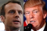 French President-elect Emmanuel Macron and US President Donald Trump