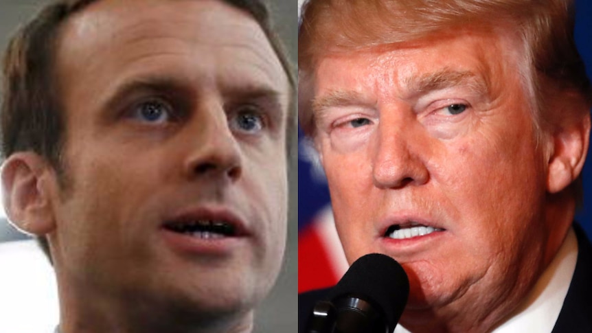 French President-elect Emmanuel Macron and US President Donald Trump