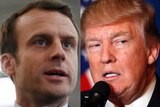 French President-elect Emmanuel Macron and US President Donald Trump