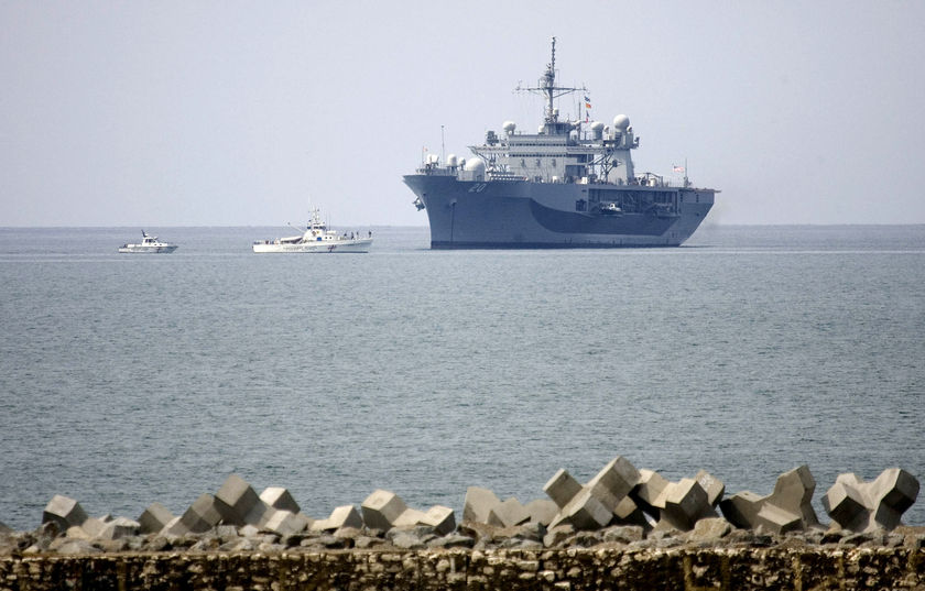 US Navy flagship delivers aid to Georgia - ABC News