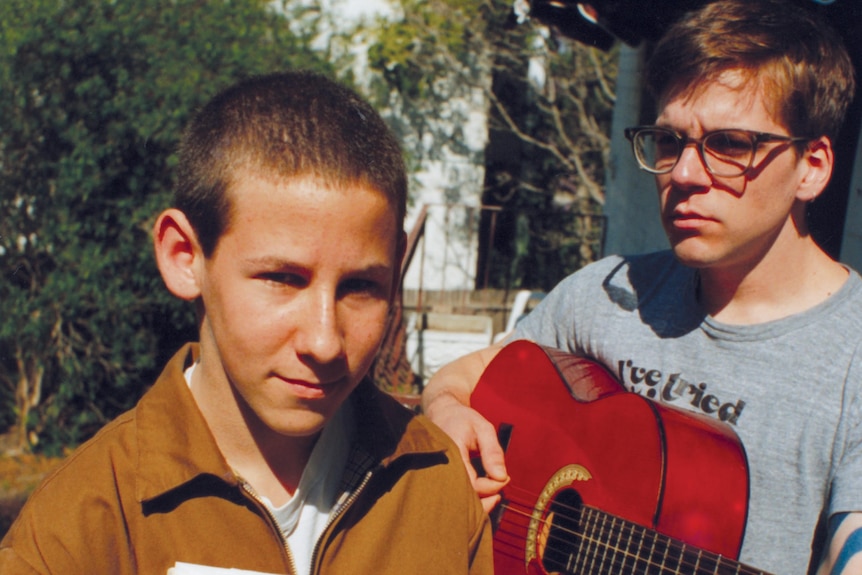Ben Lee when he was a young teenager with friend
