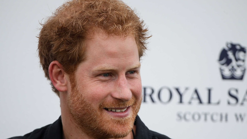 Prince Harry is all smiles as he arrives at a Polo event in Florida
