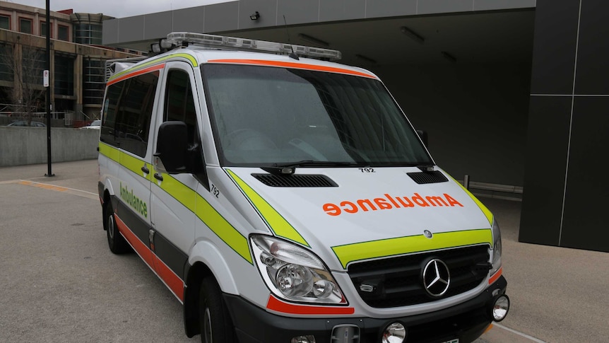 Ambulance outside Royal Hobart Hospital 3.JPG