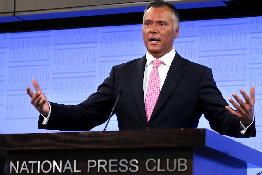 Stan Grant addresses the National Press Club. February 22, 2016.