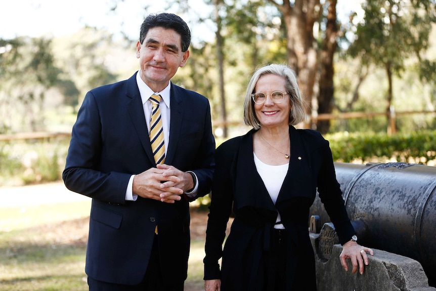 Geoff Lee and Lucy Turnbull.