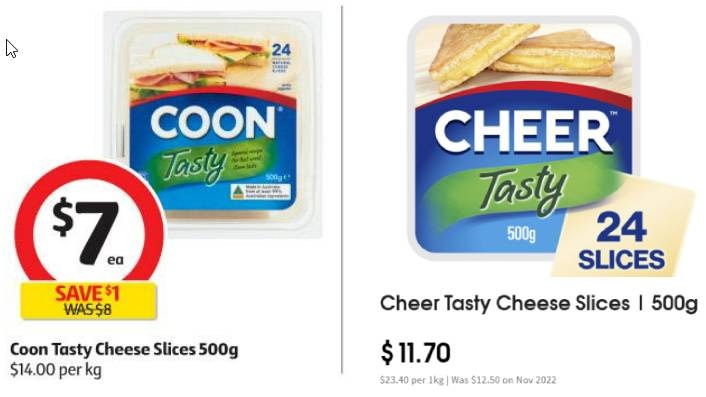 Coon Tasty cheese slices