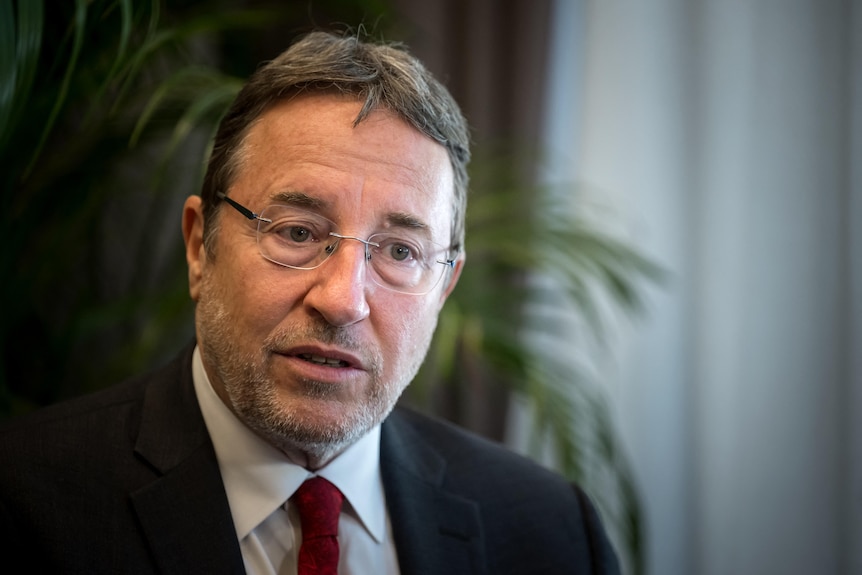 United Nations Development Programme administrator Achim Steiner answers a question during an interview