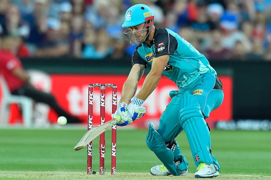 Chris Lynn sustained a calf injury playing for the Heat in the BBL.