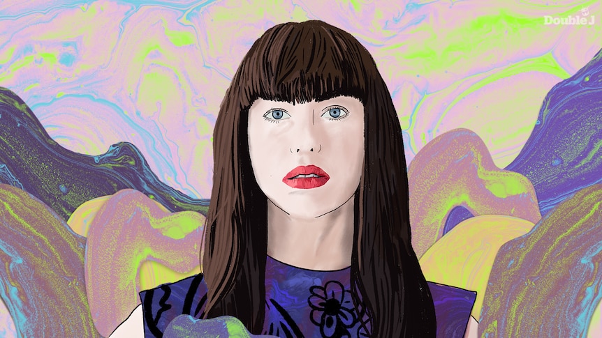 An illustration of New Zealand singer, songwriter, producer and multi-instrumentalist Kimbra