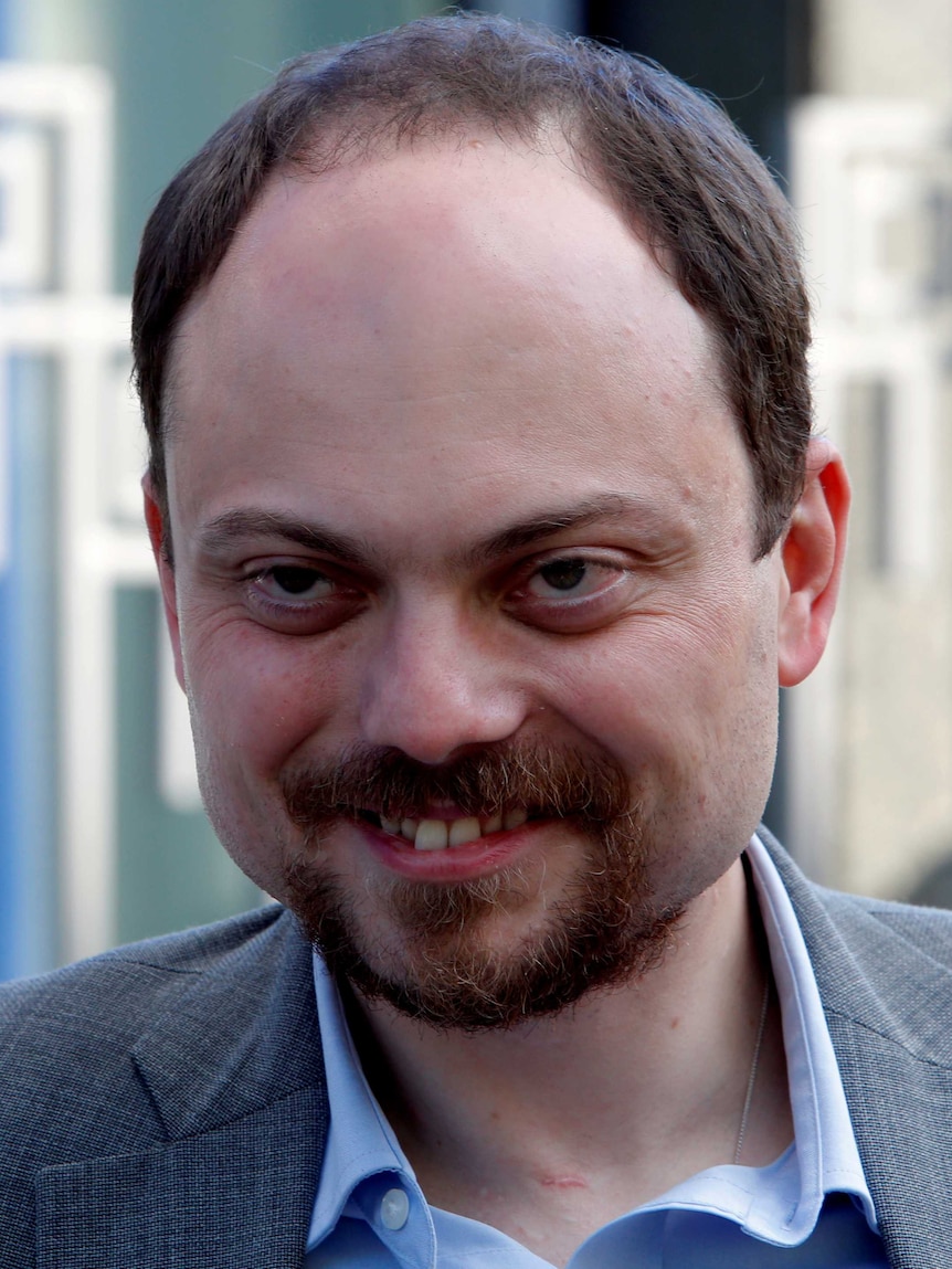 Russian opposition activist Vladimir Kara-Murza in Moscow in June 2016.