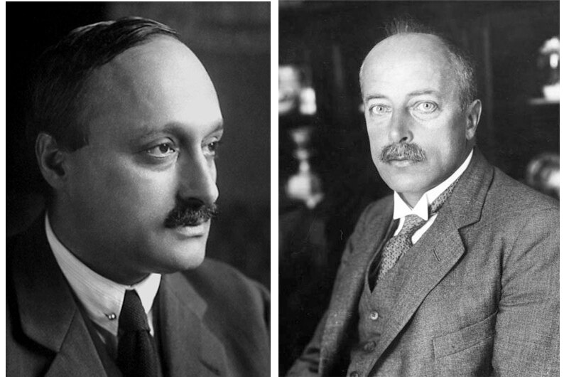 Nobel Prize winners Max von Laue and James Franck