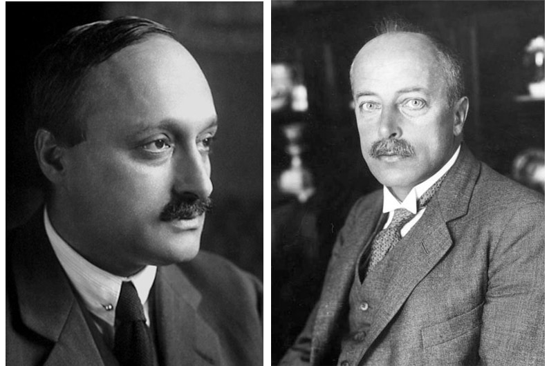 Nobel Prize winners Max von Laue and James Franck