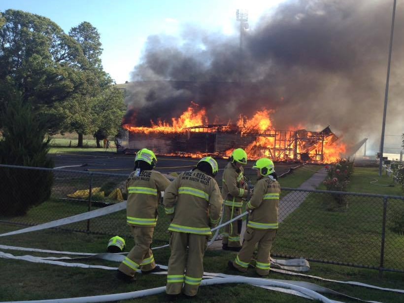 Willow Tree bowling club ablaze