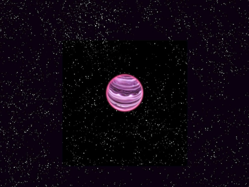 Artist's conception of the free-floating planet, dubbed PSO J318.5-22.