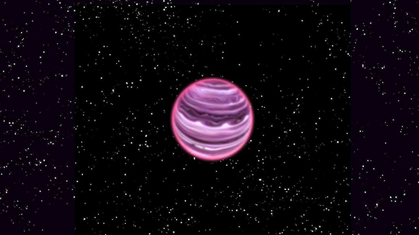 Artist's conception of the free-floating planet, dubbed PSO J318.5-22.
