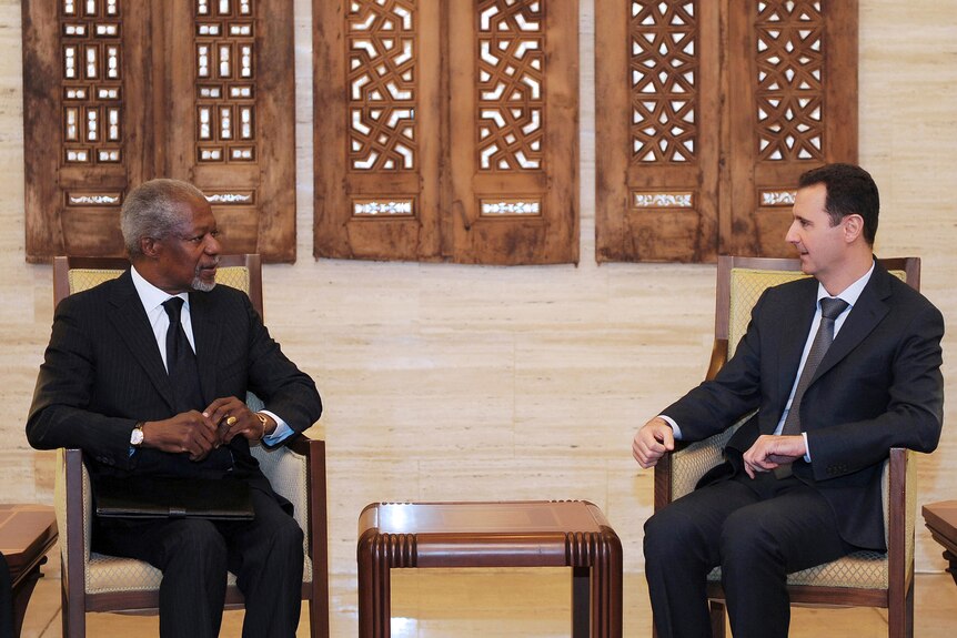 Assad and Annan hold talks