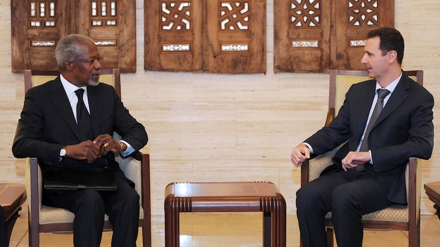 Assad and Annan hold talks