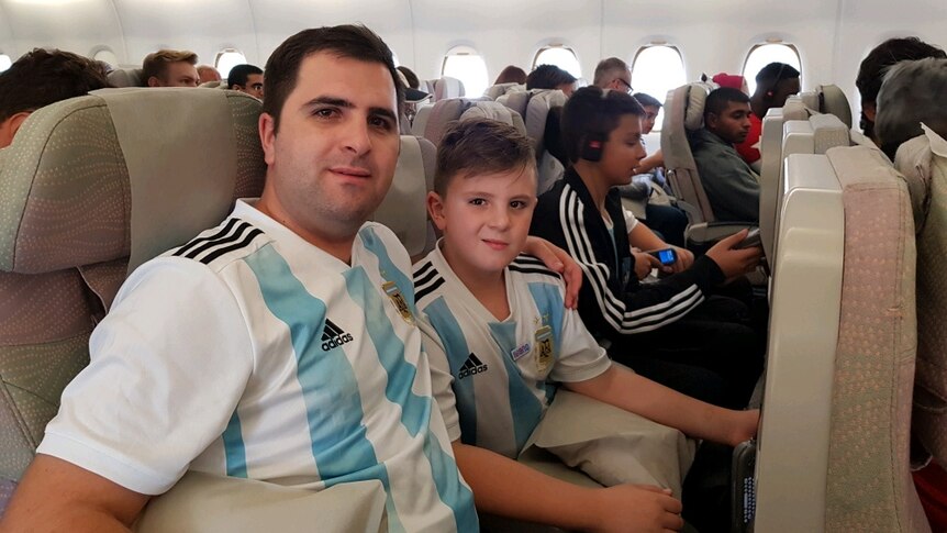 Argentina fans fly to Russia for the World Cup