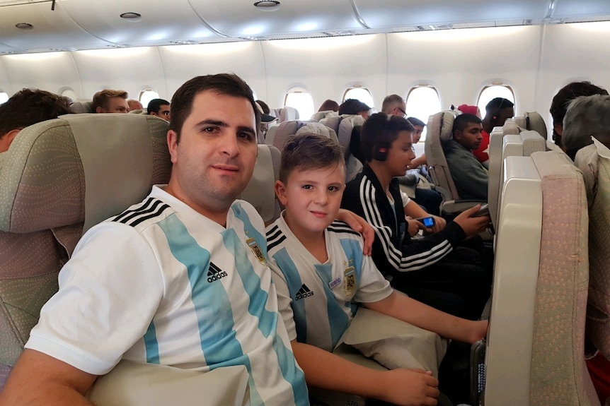 Argentina fans fly to Russia for the World Cup