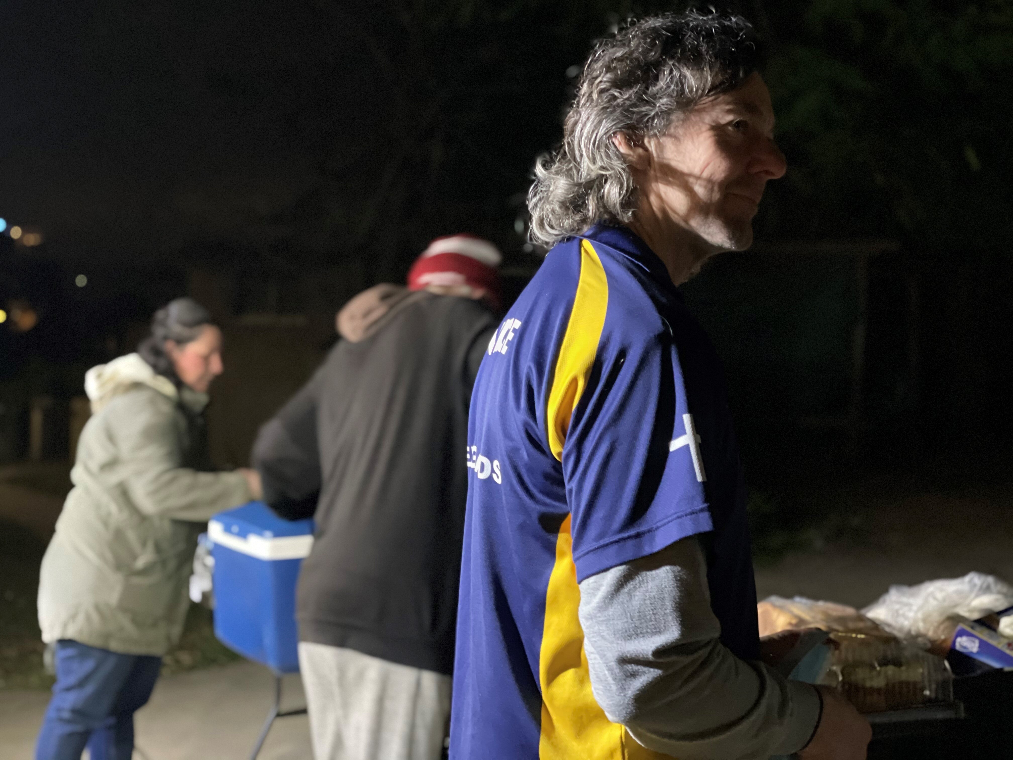 Anthony Burke volunteers to help homeless people in Ipswich