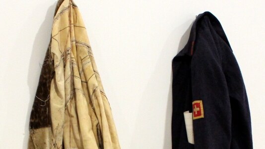 Detail from Joseph Beuys' Stripes from the house of the sharman 1962-74, 1980.